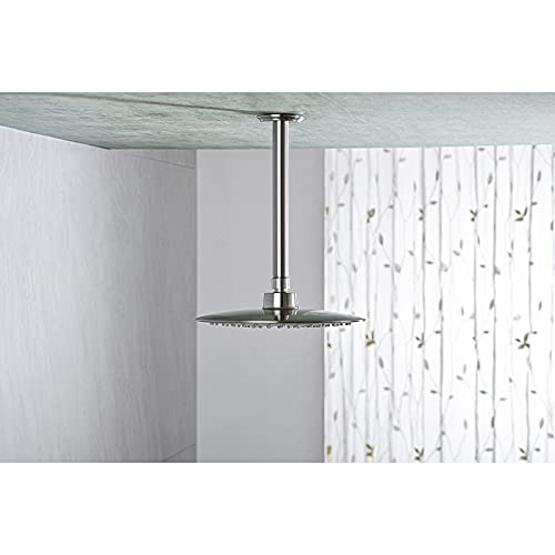 Anpean 8 Inch Shower Arm and Flange Brushed Nickel, Ceiling Mounted Shower Arm for Rain Shower Head - Image 3