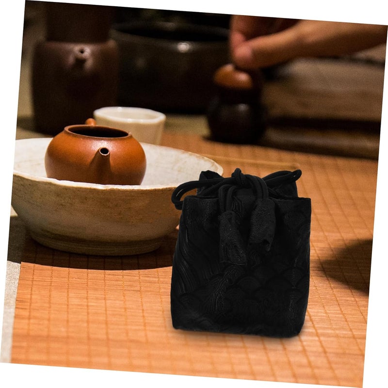 Tea Accessories Organizer Bag Thick Tea Cup Pouch for Travel Compact Teapot Storage Versatile Utensils Organizer Canisters and Kettles Enthusiasts - Image 4