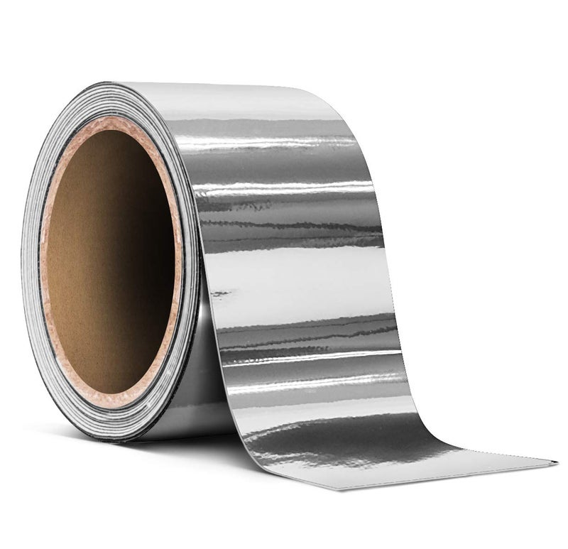 VViViD Vinyl Detailing Wrap Tape 2 x 20ft DIY Roll Silver Chrome - Image 3