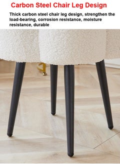 Raffine 1-Piece Cloud Shape Seat Elegant Design Dresser Stool Vanity Stool Chair Sitting Bench 45x45 cm  - Image 5
