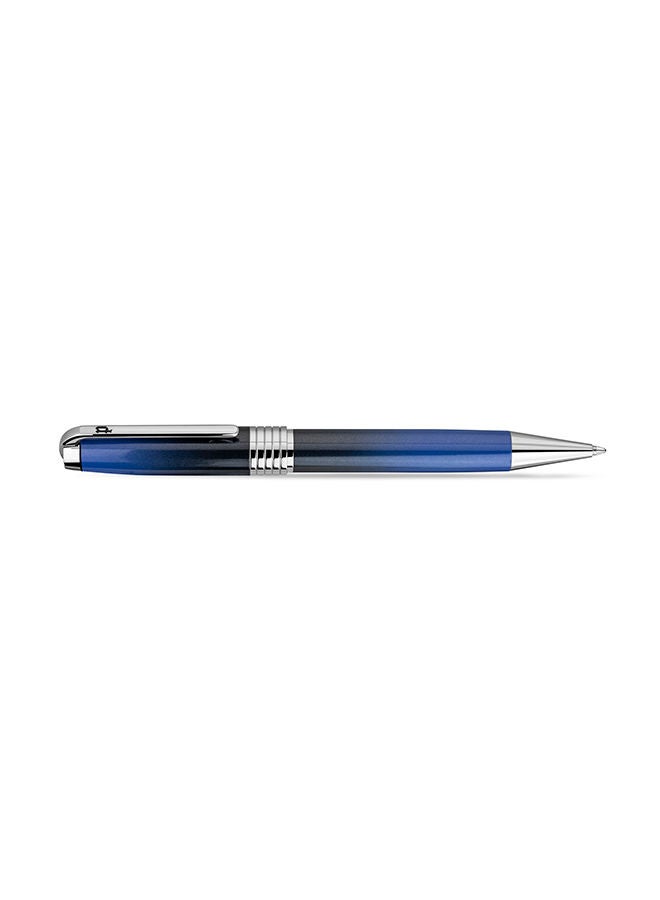 POLICE Lithos Black Blue with Silver Trims Pen for Men Blue Ink - Image 3