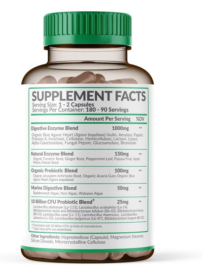 Wholesome Wellness Wholesome Wellness Digestive Enzymes (1000mg, 180 Capsules)  - Image 2