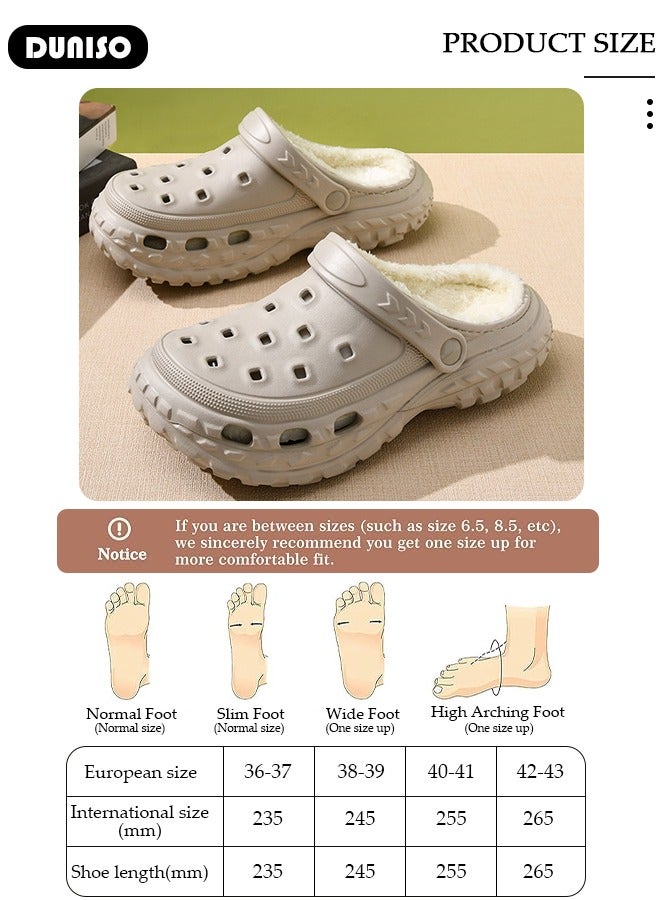 DUNISO نعال منزلية للرجال والنساء، أحذية مريحة قابلة للغسل، أحذية دافئة عصرية بsole سميك، نعال منزلية فuzzy مريحة، أحذية منزلية خفيفة الوزن غير قابلة للانزلاق للاستخدام الداخلي والخارجي المريح - Image 4