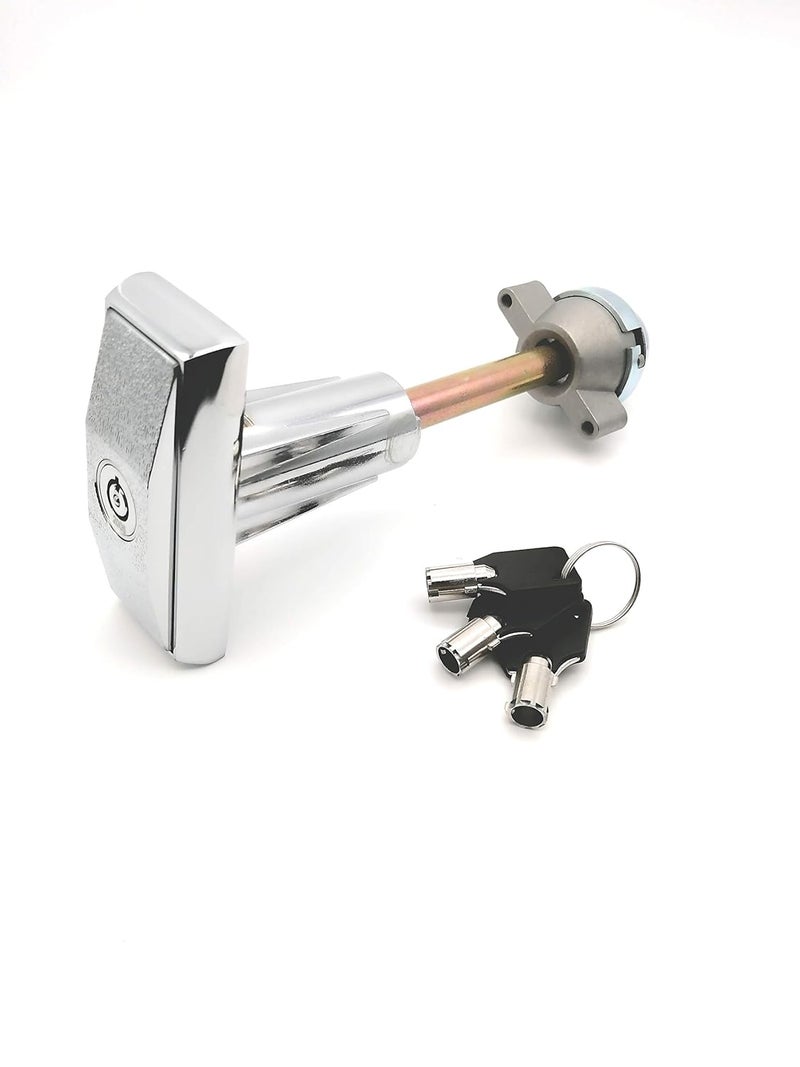 LORADAR Vending Machines Lock T Handle Vending Machine Lock Adjustable Locking Force, Impact Resistance, Quick Locking with 3pcs Keys - Image 1