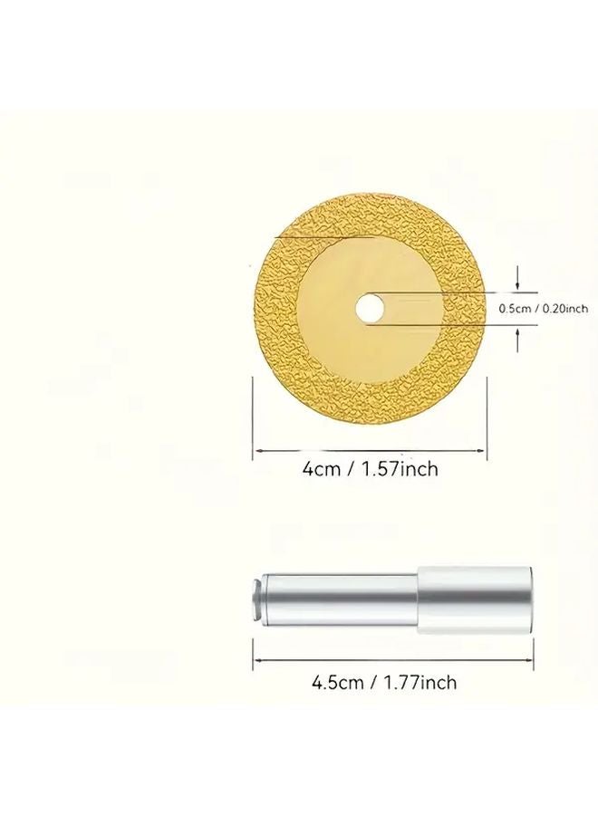 5pcs 2 Inch Diamond Cut Off Wheels Set With Mandrel For Glass Tile Ceramics - Image 3