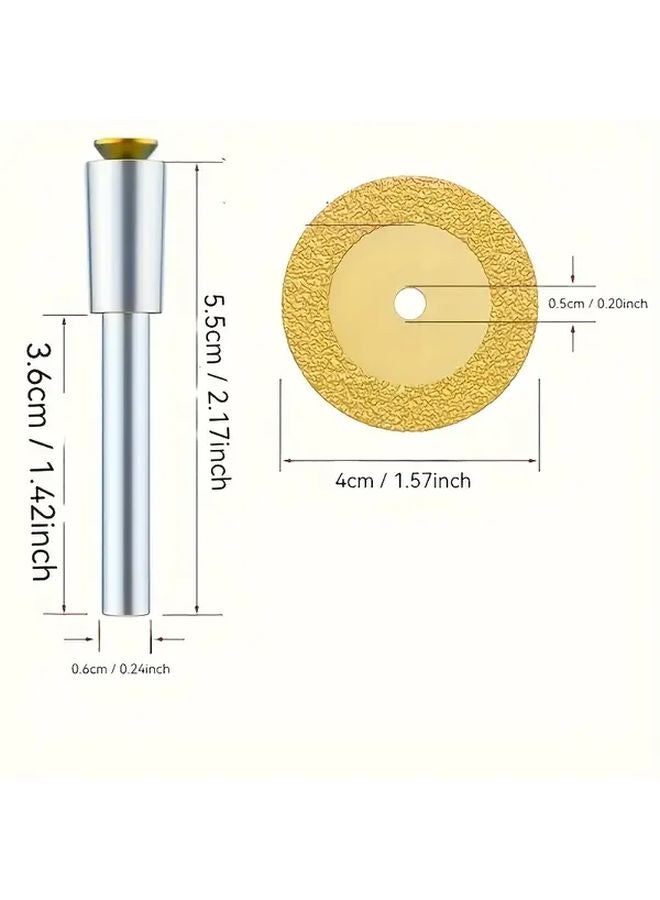 5pcs 2 Inch Diamond Cut Off Wheels Set With Mandrel For Glass Tile Ceramics - Image 4