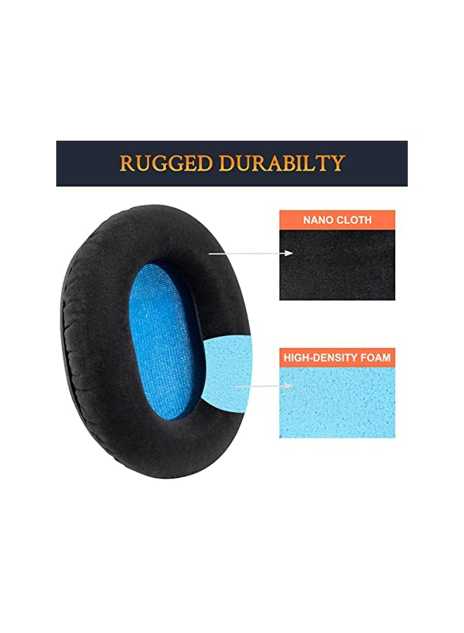 Nano Cloth Earpads Replacement For Hd6 Mix Hd7 Dj Hd8 Dj Headphones Ear Pads Cushions With High Density Noise Isolation Foam  - Image 4