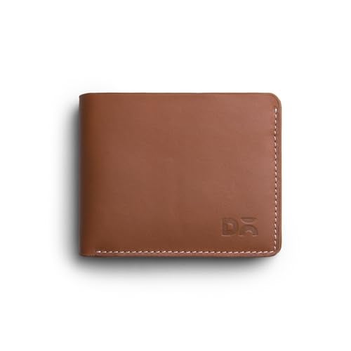 DailyObjects Stylish Tan Genuine Leather Men’s Bi-Fold Wallet with Multiple Card Holders|Cash Section|Durable Classic Design| Everyday Organizer for Securely Carrying Money| Cards| IDs| and Essentials - Image 1