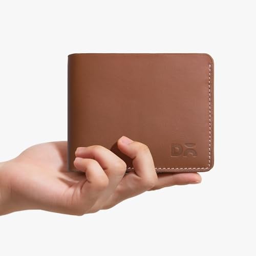 DailyObjects Stylish Tan Genuine Leather Men’s Bi-Fold Wallet with Multiple Card Holders|Cash Section|Durable Classic Design| Everyday Organizer for Securely Carrying Money| Cards| IDs| and Essentials - Image 3