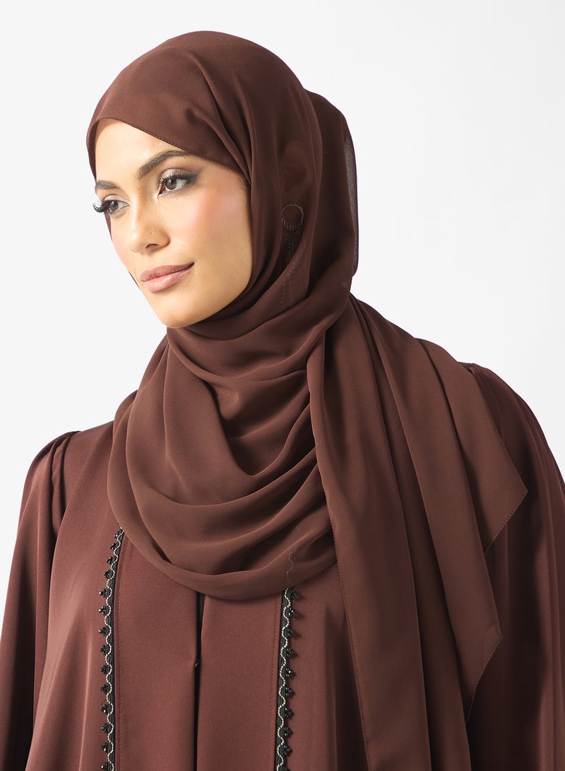 خزانة عباية بياقة شال وشيلة - Image 4