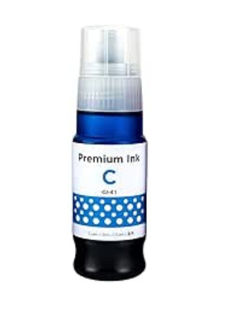 Terabyte GI 41 Compatible Ink Bottle for Canon PIXMA G1420 G1430 G2420 G2460 G2470 G3420 G3460 G3470 G3471 G3472 G4470 CYAN - Image 1