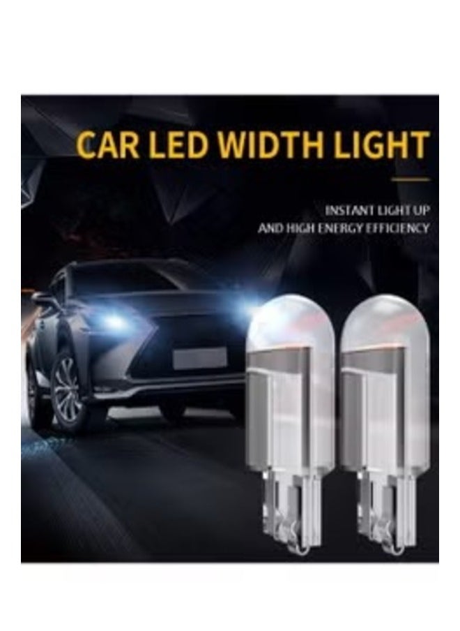 Generic T10-COB Universal Glass Enclosed T10 W5W LED Parking Light - Super Bright White Light - Interior, License Plate, Dome, Indicator Lamp Bulb for Car, Bike, and Motorcycle (2W, White, 2 PCS)  - Image 2