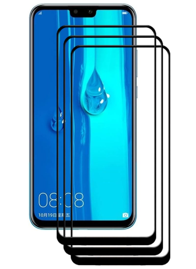 ACLIX 3 Pieces Antistatic ESD Dustproof Premium Quality High Definition Tempered Glass Screen Protector Designed For Huawei Y9 (2019) - Image 1