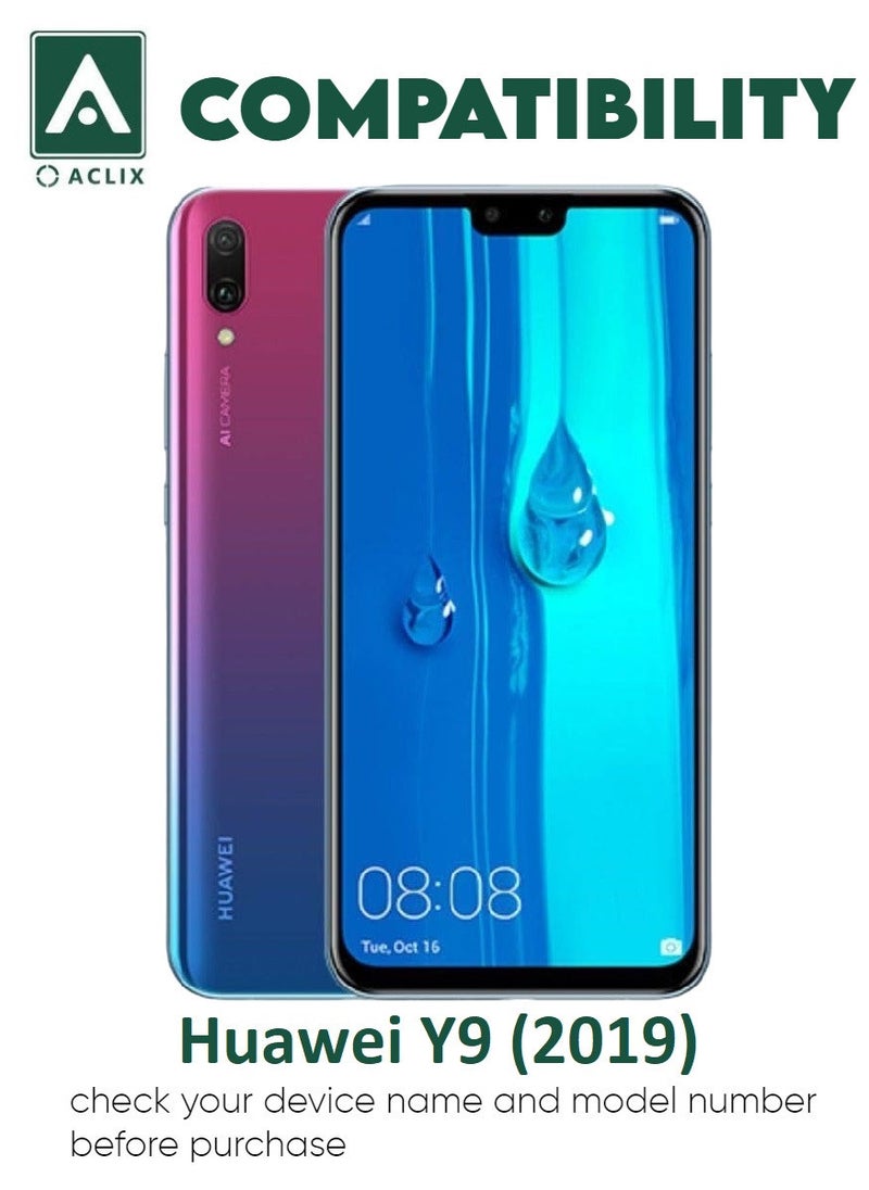 ACLIX 3 Pieces Antistatic ESD Dustproof Premium Quality High Definition Tempered Glass Screen Protector Designed For Huawei Y9 (2019) - Image 3