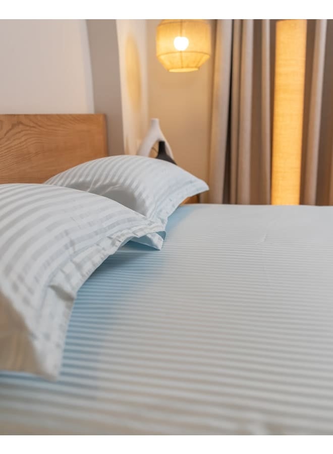 Bcomfort WHITE Fitted Stripe Bedsheet Set - Image 3
