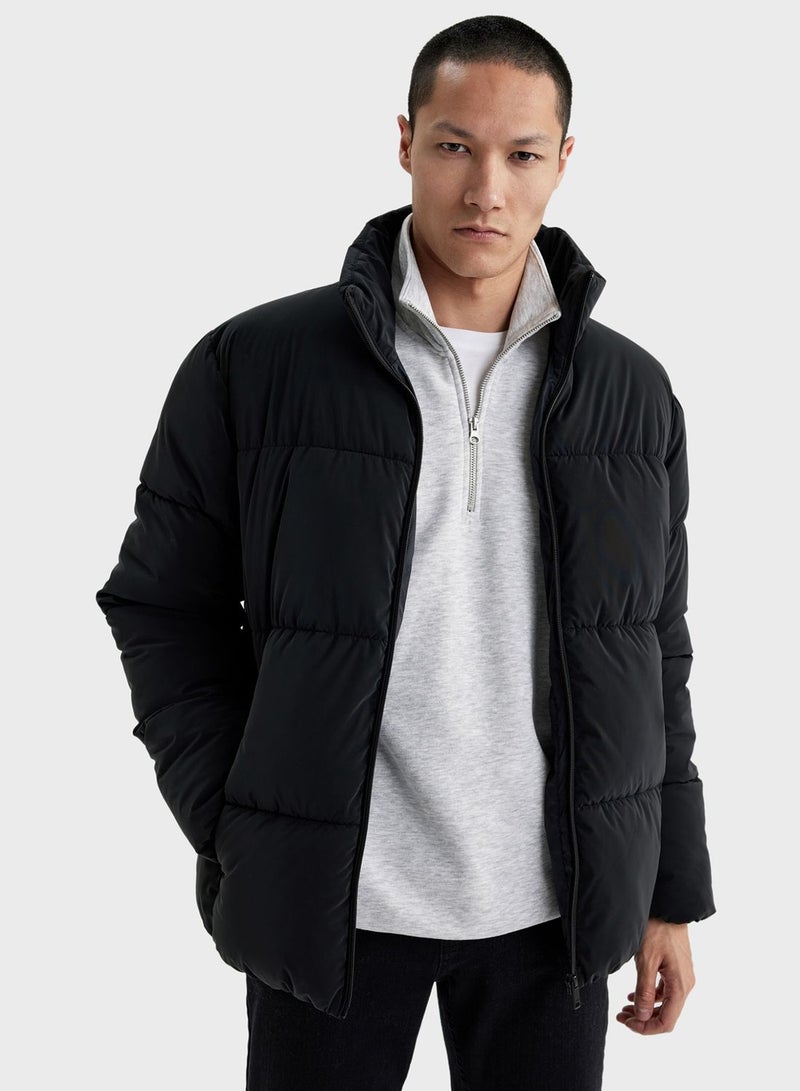 DeFacto Zip Through Puffer Jacket - Image 3