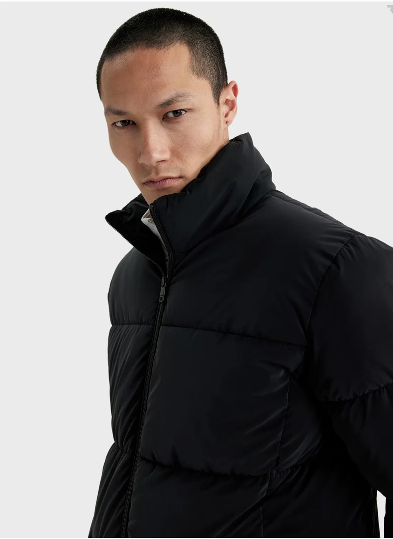 DeFacto Zip Through Puffer Jacket