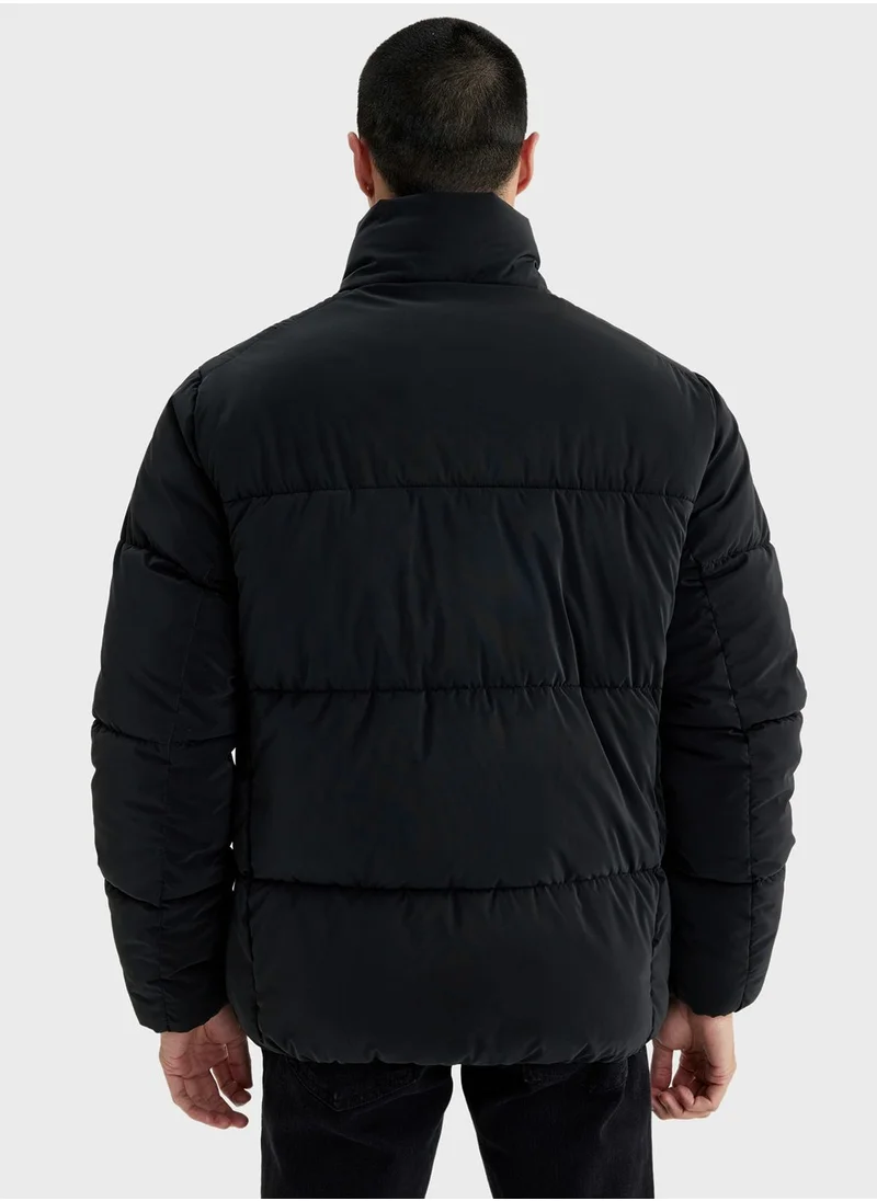 DeFacto Zip Through Puffer Jacket