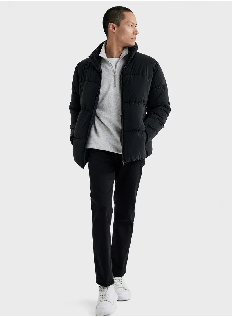 DeFacto Zip Through Puffer Jacket