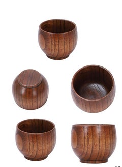 co arma A set of 5 wooden coffee cups, small and elegant  - Image 2