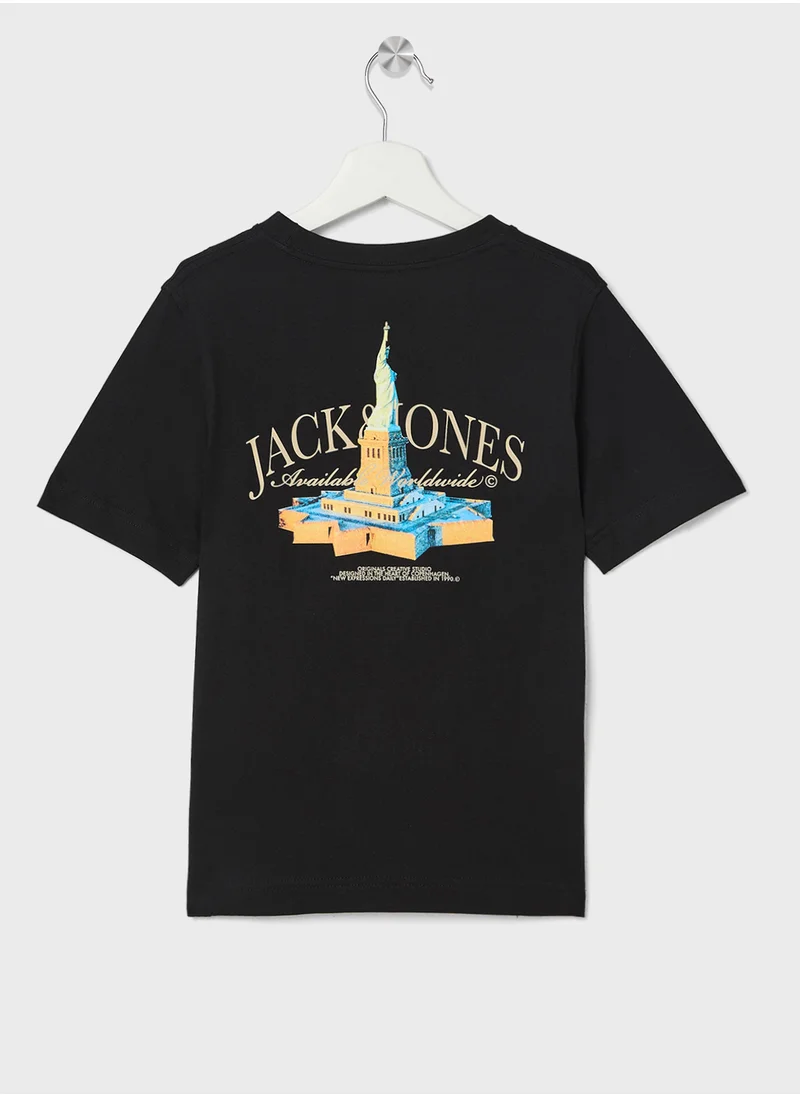 Jack & Jones Junior Kids Logo Crew Neck T-Shirt