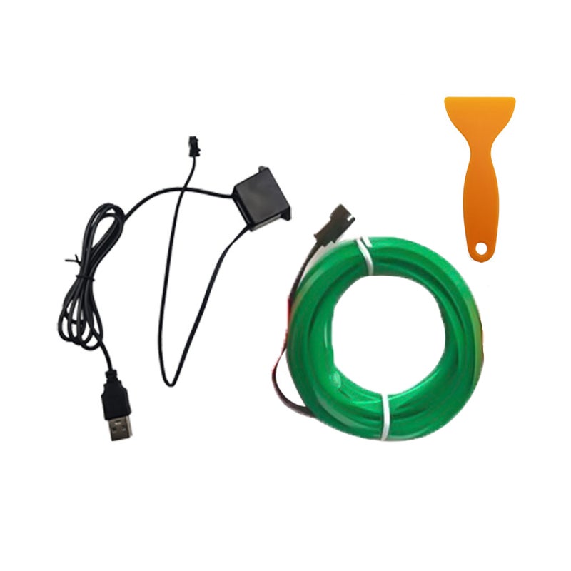 EL Cold Light Guide Car Ambient Light Strip Car Ambient Light Can be Cut No need to Glue Suitable for Center Console / Door / Gear Shift Panel - Image 1