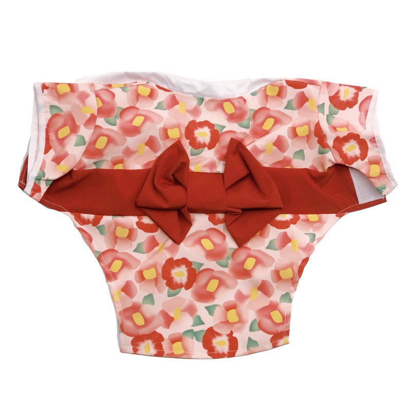 Generic Japanese Kimono Pet Costume Samurai Outfit Women's Kimono 