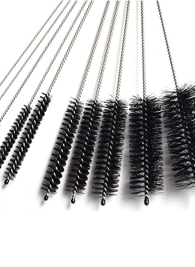 Bukela 10 Pieces Cleaning Brush Nylon Cleaning Bottle Brush Pipe Cleaning Brushes Tube Brushes Tube Bottle Straw Washing Cleaner Bristle Kit Tool Black  - Image 5