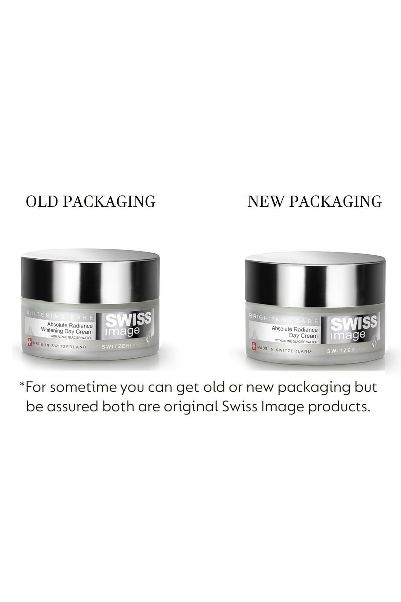 سويس إيمدج كريم نهاري للعناية بإشراقة البشرة المطلقة، 50 مل مع كريم ليلي لإشراقة البشرة المطلقة، 50 مل، للرجال والنساء، جميع أنواع البشرة - Image 3