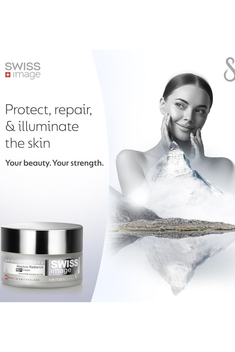سويس إيمدج كريم نهاري للعناية بإشراقة البشرة المطلقة، 50 مل مع كريم ليلي لإشراقة البشرة المطلقة، 50 مل، للرجال والنساء، جميع أنواع البشرة - Image 4