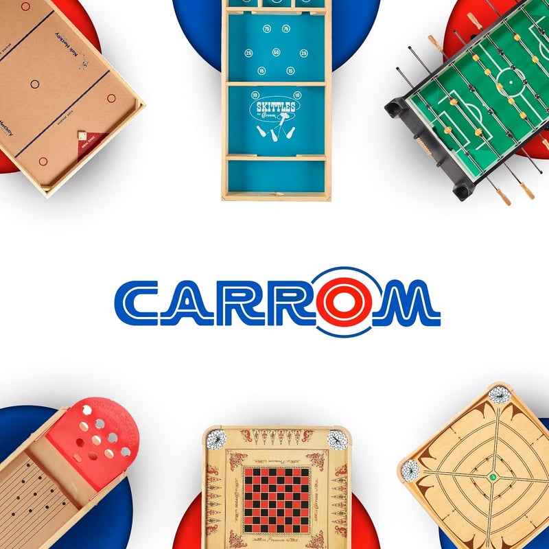 Carrom Champion Nok Hockey Game Equipment Set — Includes 2 Sticks and 2 Wood Pucks — Extra Accessories for Board Games for Adults & Children - Image 5