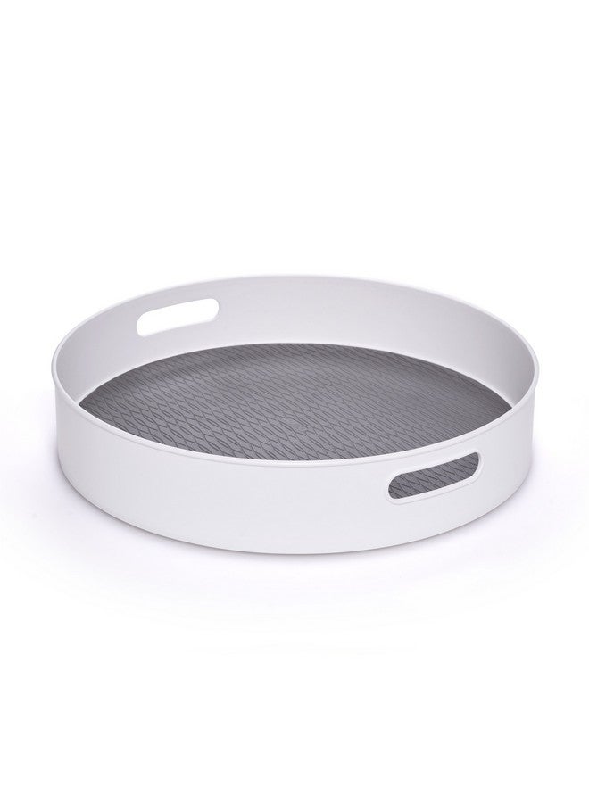 كوبكو منظم دواليب وخزانات المؤن من كوبكو، مقاس 18 بوصة، حل تخزين دوار، أبيض ورمادي - Image 1