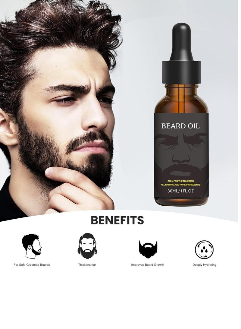 بيرد أويل زيت اللحية، زيت نمو اللحية الطبيعي النقي، منعم ترطيب اللحية، منتجات نمو اللحية لحية غير مكتملة، عيد الاب، هدايا مثالية للرجال والزوج والصديق والاب، مع رائحة الشاي الاخضر (30 مل) - Image 2
