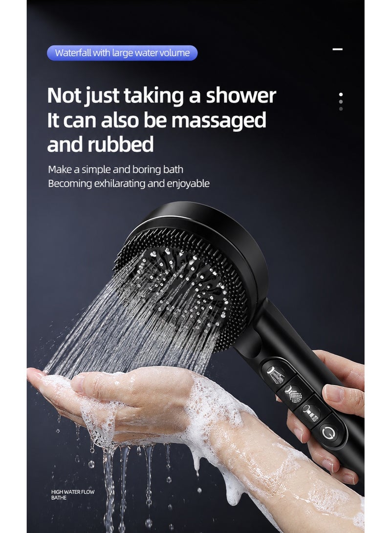 Aurrako High Pressure Filtered Handheld Shower Head with Multi Spray Modes - Image 4