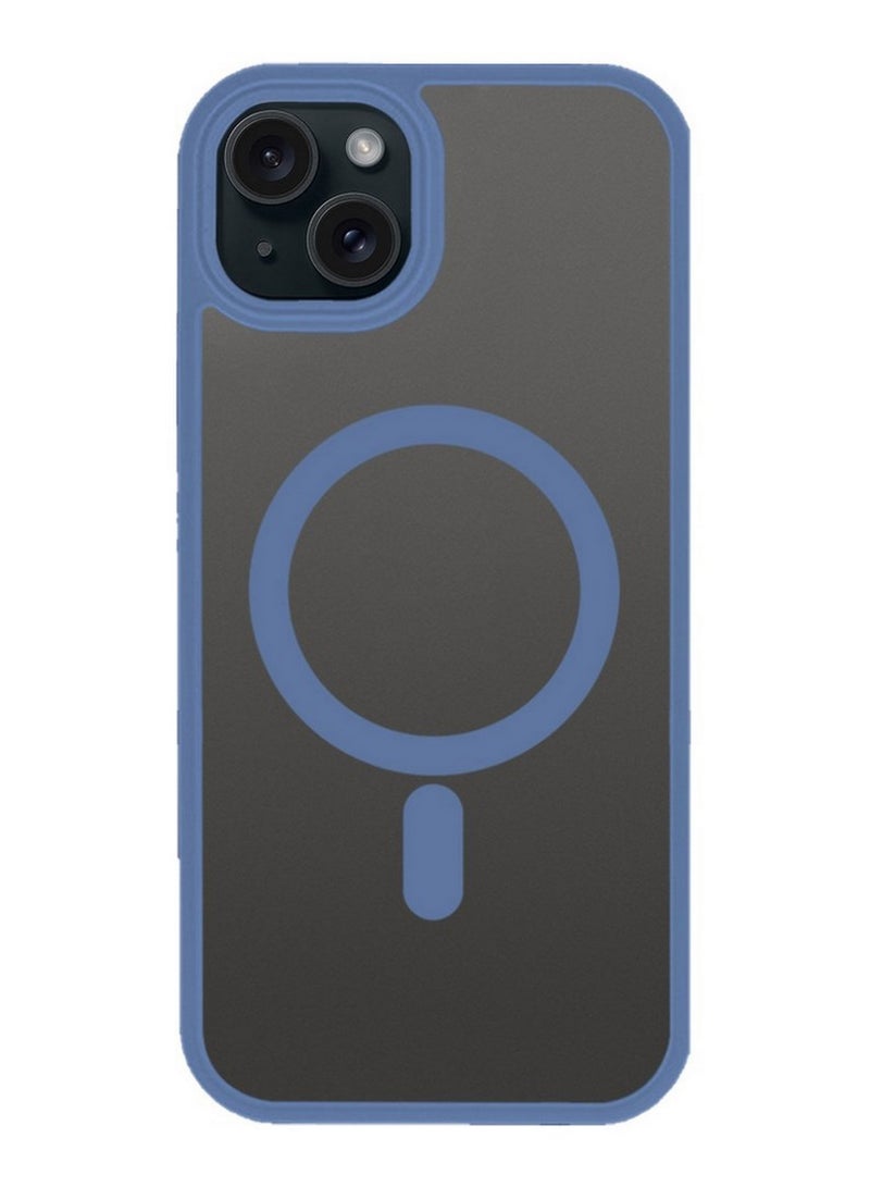 CATANES Magnetic Slim Protective Case for iPhone 15 - with Wireless Charging Support - Light Blue - Image 2