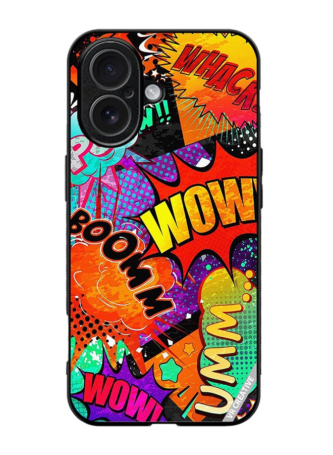 Protective Case Cover For Apple iPhone 17 Multiple Sticker Design Multicolour