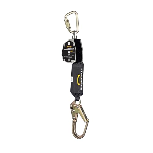 Guardian Fall Protection Guardian 10901 Halo Web Self Retracting Lifeline (SRL) | 11 ft | Includes Carabiner | Swivel Top | Steel Rebar Hook | ANSI and OSHA Compliant - Image 5