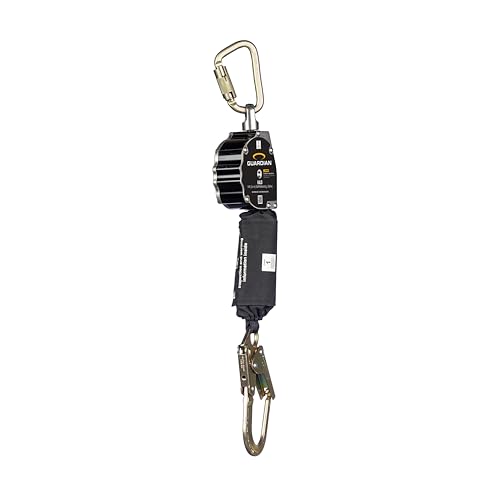 Guardian Fall Protection Guardian 10901 Halo Web Self Retracting Lifeline (SRL) | 11 ft | Includes Carabiner | Swivel Top | Steel Rebar Hook | ANSI and OSHA Compliant - Image 3