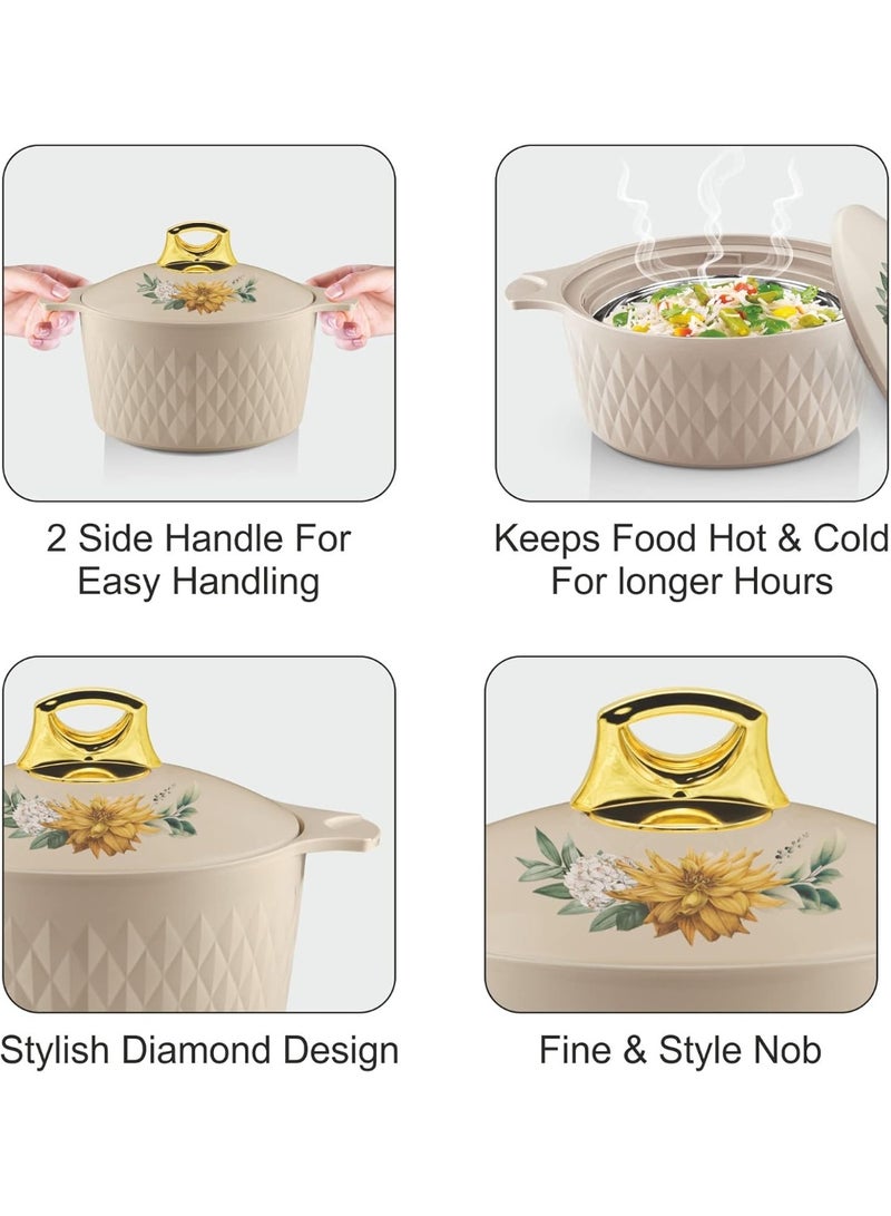 BASURRAH 3-Piece Thermal Food Container Set with Tight-Fit Lids – Double Insulation Keeps Food Hot or Cold, Capacities 1000/1500/2500 ml, Perfect for Serving and Storing Meals - Image 5