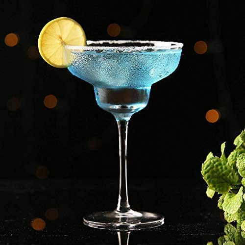 HUNGYAN HUNGYAN Margarita Glass Champagne Glass Martini Cocktail 190 ml Wine Cocktail Crystal Glass Elegant Short Stem Design Clear Cocktail Glasses Sets Perfect for Drinking Set of 6  - Image 1
