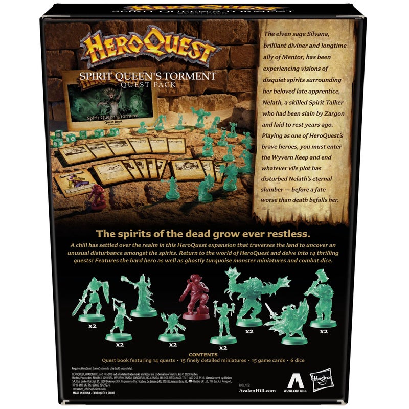 Avalon Hill HeroQuest Spirit Queens Torment Quest Pack Requires HeroQuest Game System to Play Dungeon Crawler Games Ages 14 25 Players Strategy Games - Image 3