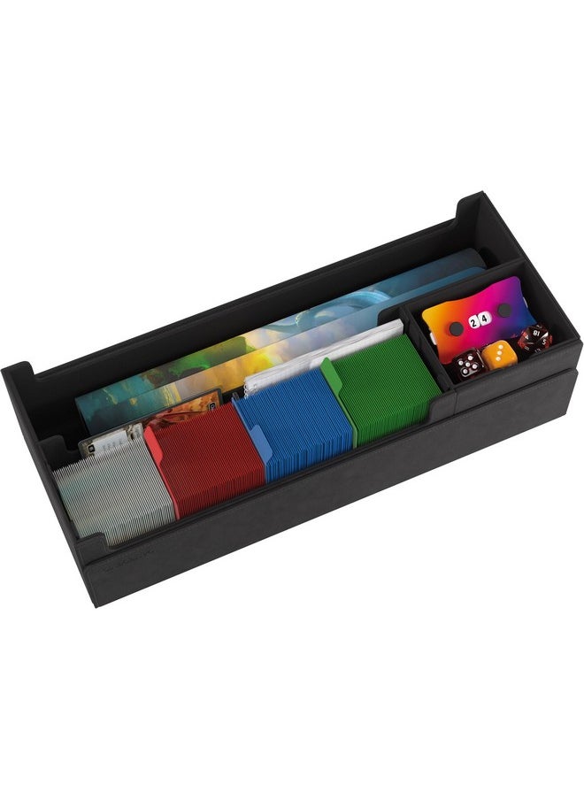 Gamegenic Gamegenic Cards’ Lair Pro 1000+ Convertible Gaming Box - Premium Storage and Organization for Serious Gamers, Holds Cards, Deck Boxes, and Accessories, Black Color, Made  - Image 2