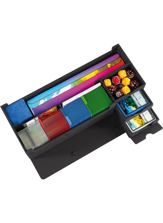 Gamegenic Gamegenic Cards’ Lair Pro 1000+ Convertible Gaming Box - Premium Storage and Organization for Serious Gamers, Holds Cards, Deck Boxes, and Accessories, Black Color, Made  - Image 3