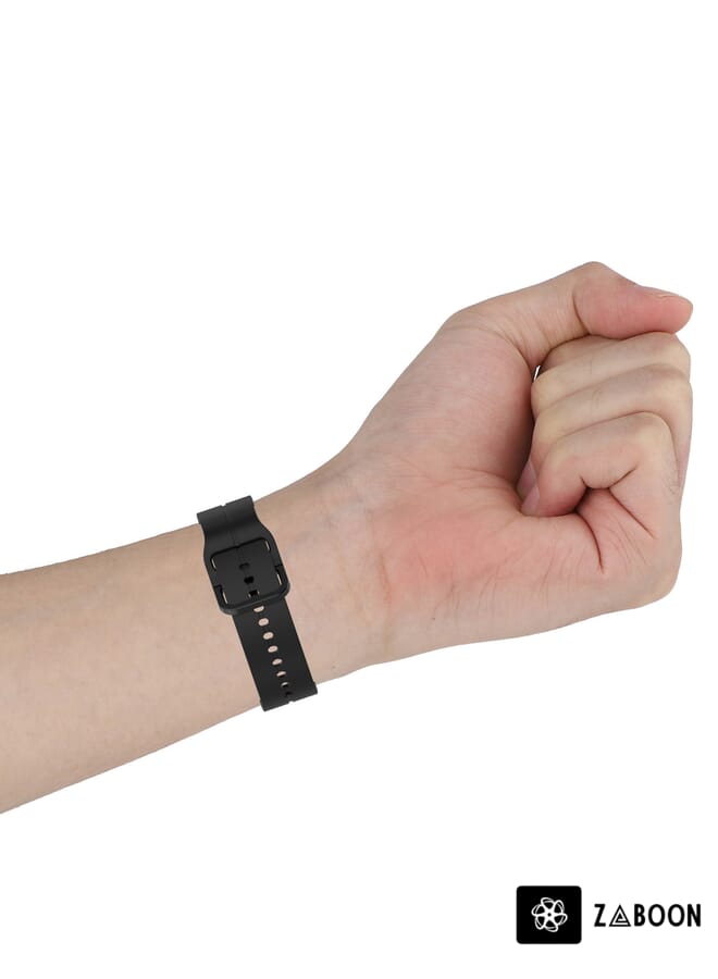 Zaboon Watch Band For Honor MagicWatch2 42mm 20mm Loop Silicone (Pink) - Image 5