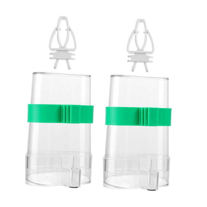 4pcs Plastic Parrot Feeder Waterer Food Holder Vegetable Clips Bird Cage Accessories - Image 2