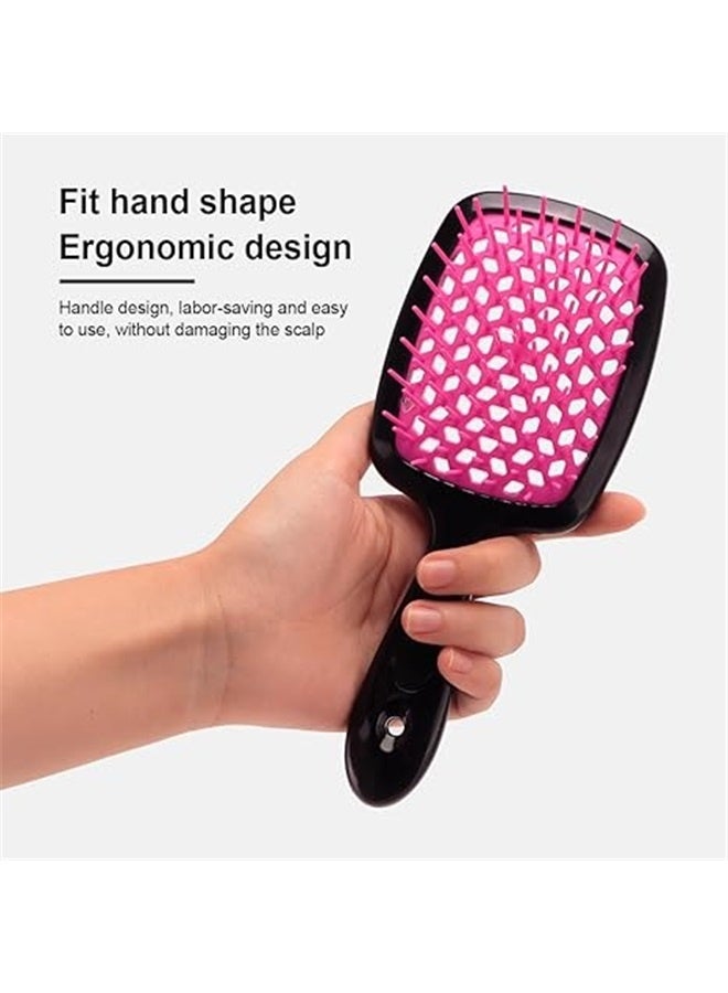 Anti Static Detangle Paddle Hairbrush Multicolor 20.5X3X8.5cm,Hair Comb (pink) - Image 5