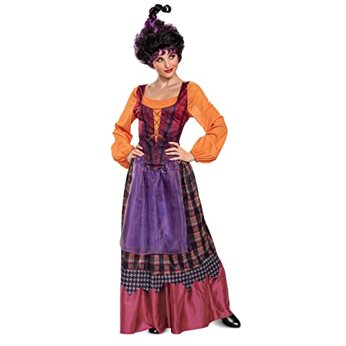 Disguise Mary Sanderson Costume Deluxe Official Disney Hocus Pocus Costume Mary Dress Adult Size Plus 1820 - Image 1