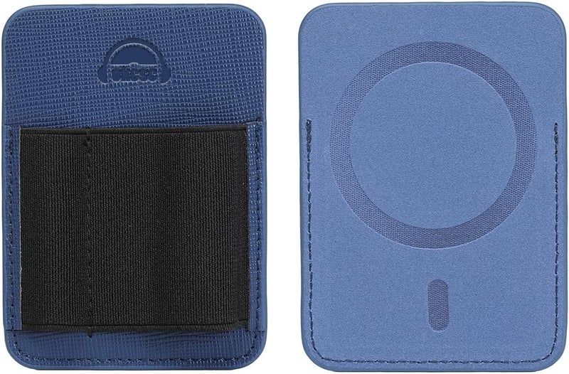 okcsc Magnetic DAC Case, Short Adapter Cable Organizer Case Cell Phone, Double Compartment Design, Blue - Image 1