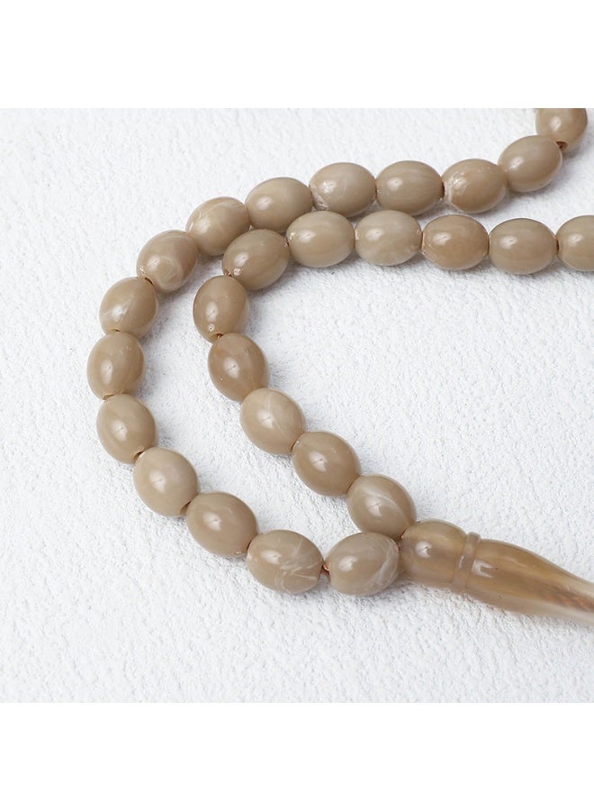 NIBEMINENT 45 Muslim Prayer Beads khaki/11mm 