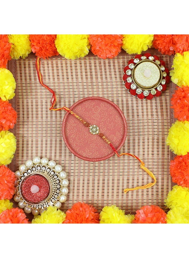 Madhoor Handcrafted Designer Flower Rakhi 20 cm - Image 2